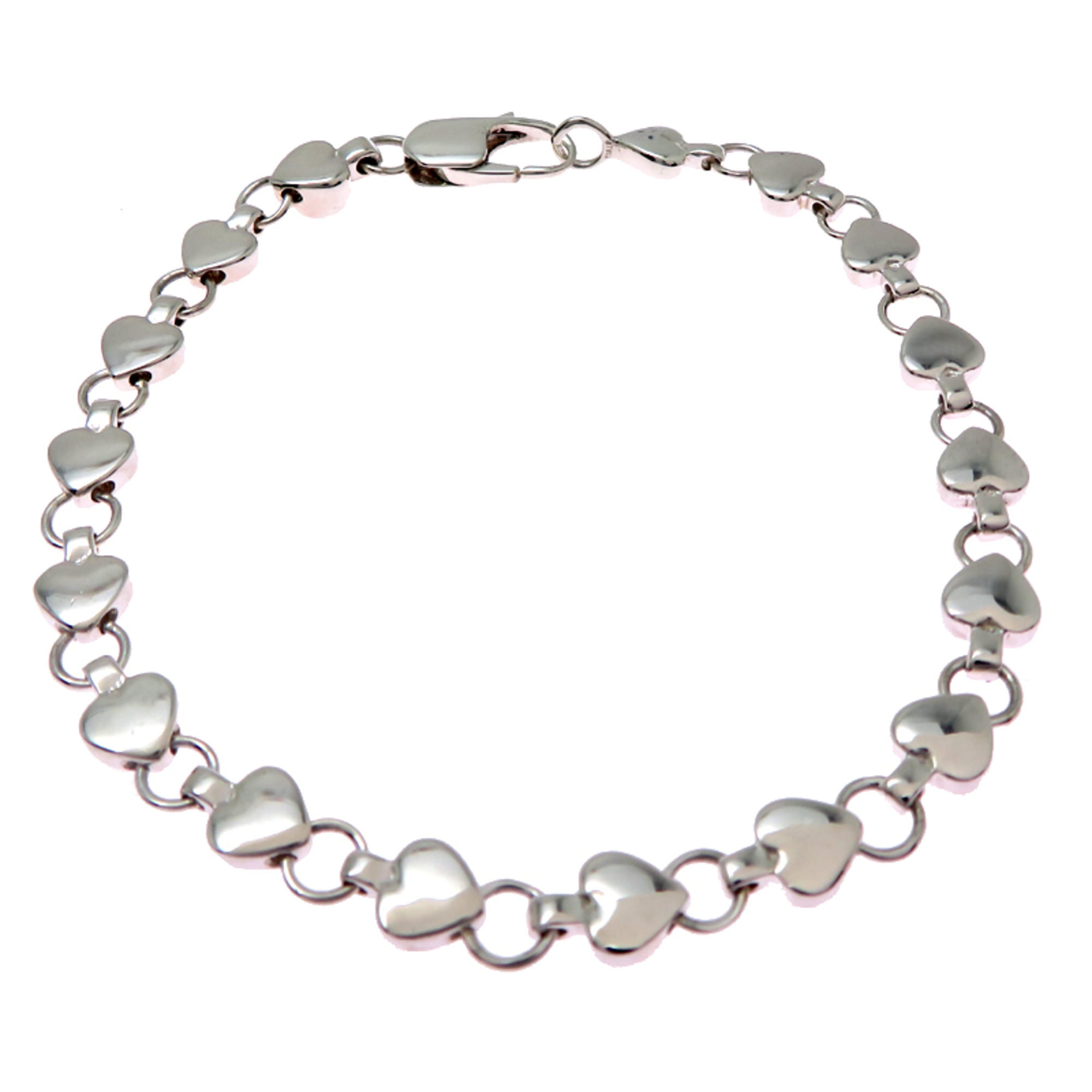 Tiffany & Co. SV925 Puff Heart Women\'s Bracelet (Silver 925)
