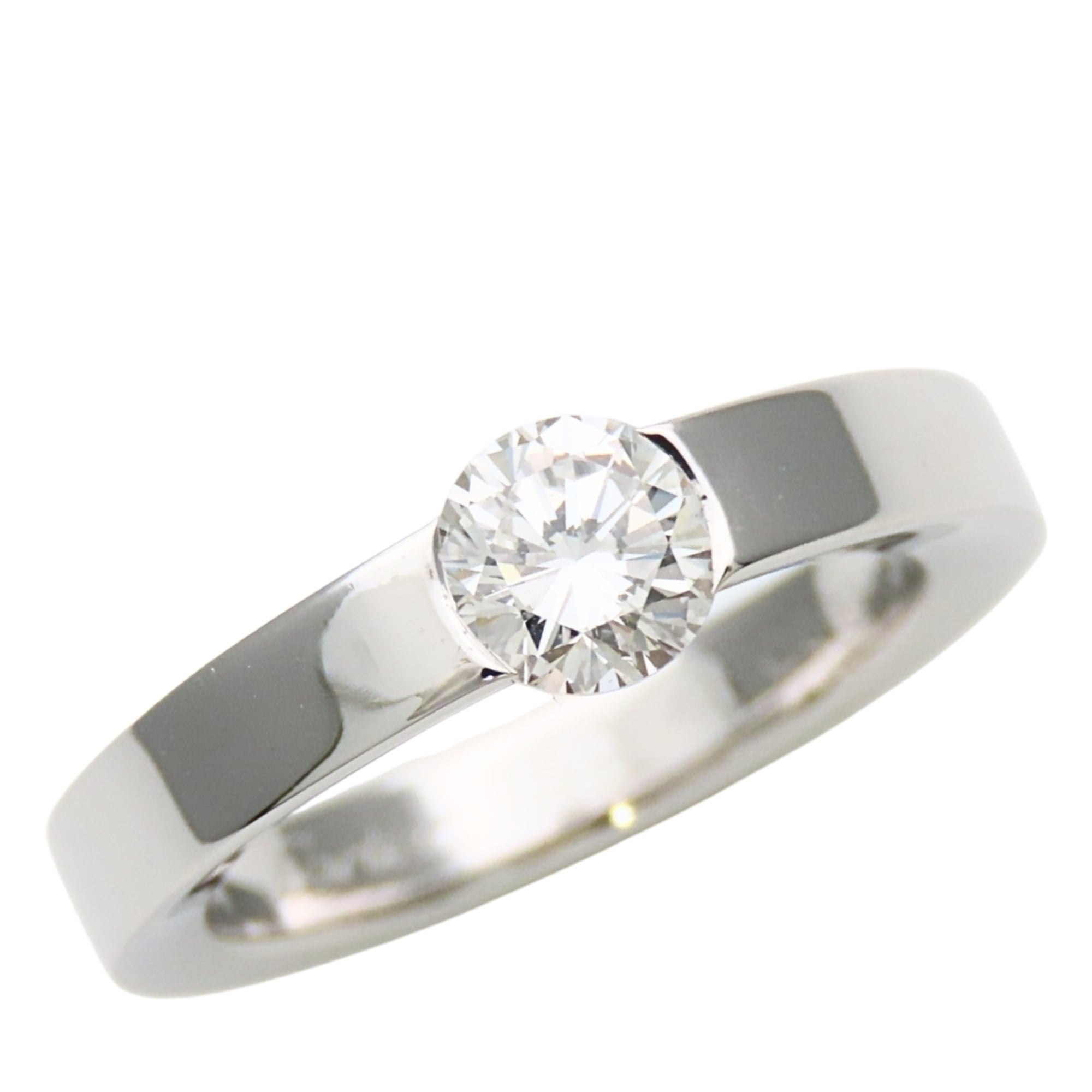 Cartier Ring - Date With, Size 48, 18K White Gold, 1PD Diamond (0.57ct), Women\'s, CARTIER