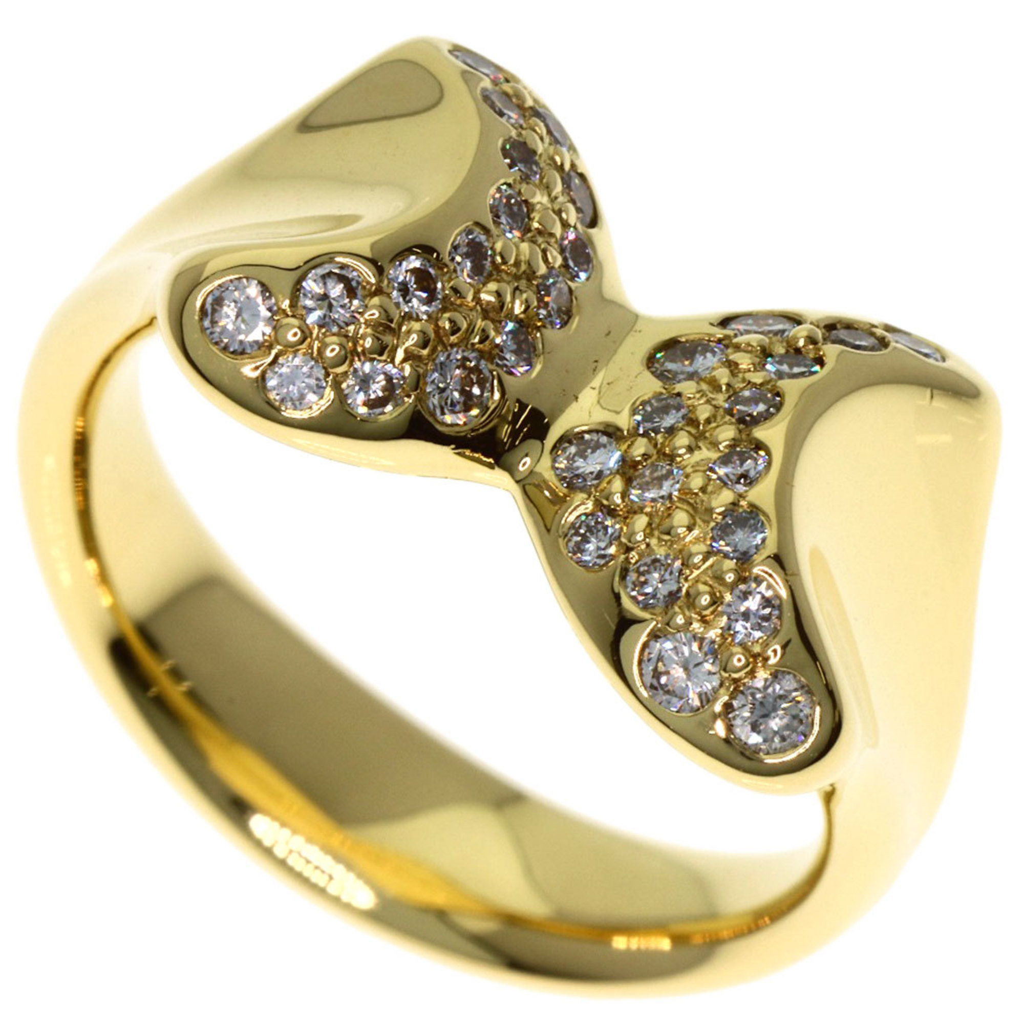 Tiffany & Co. Butterfly Peretti Diamond Ring, 18K Yellow Gold, Women\'s.