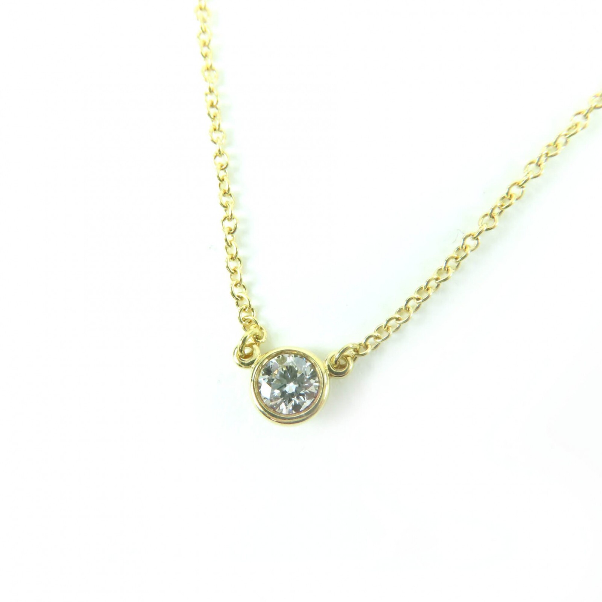 TIFFANY&Co. Tiffany & Co. Elsa Peretti Diamond by the Yard Single Pendant 750 0.12ct K18 (YG) Diamet