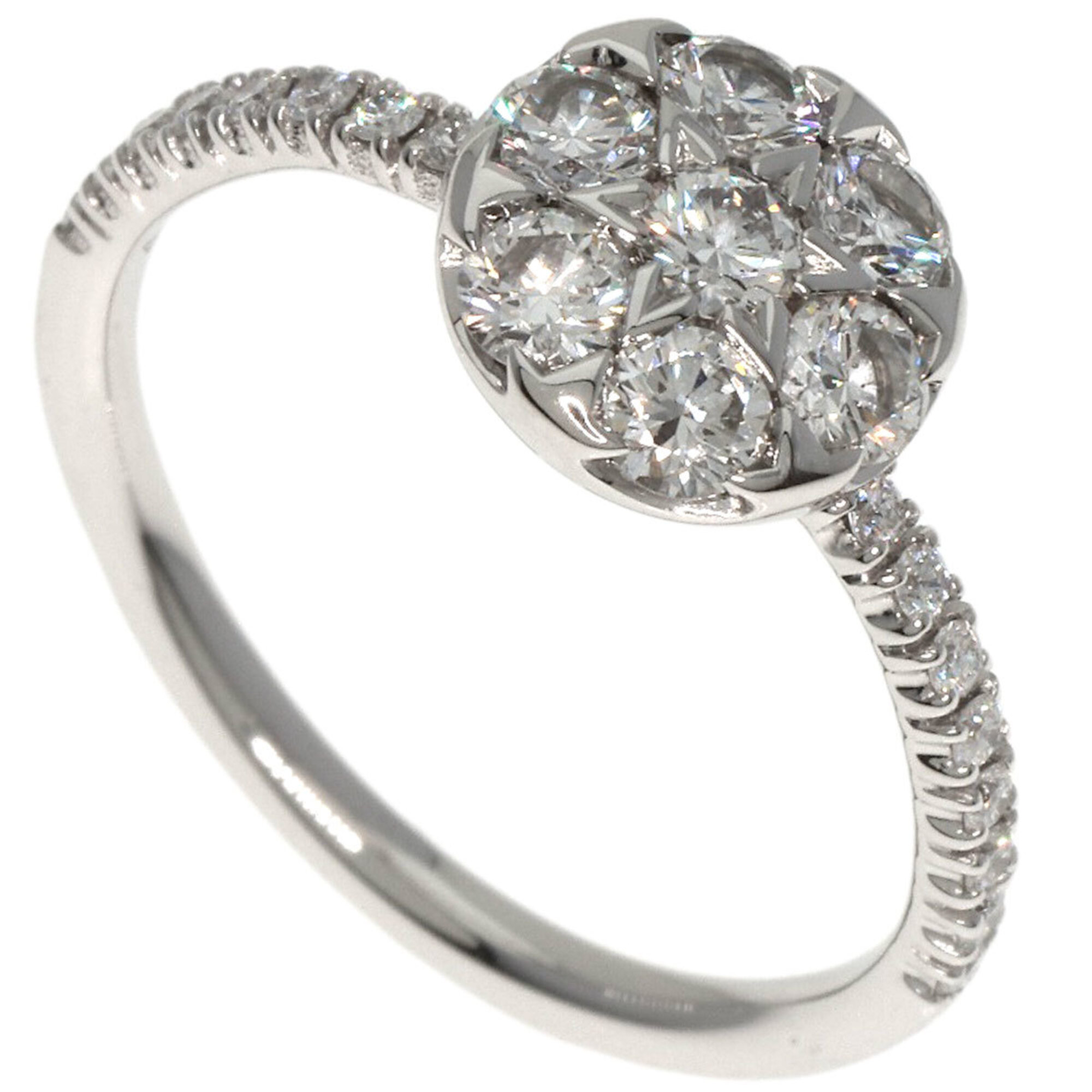 Cartier Etincelle de Diamond Ring #46 18K White Gold Women\'s CARTIER