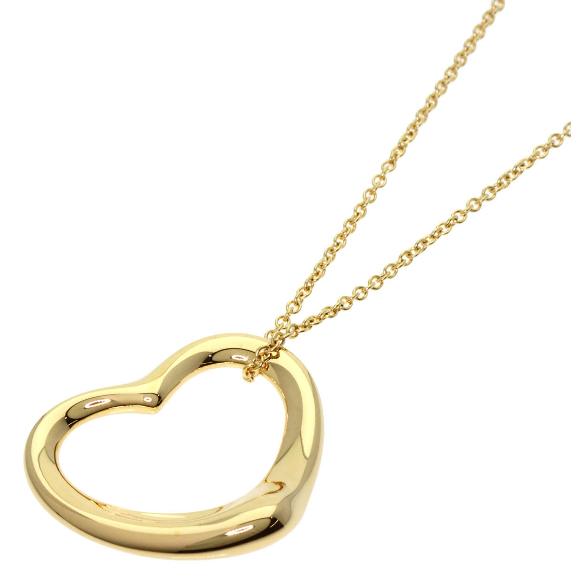 Tiffany & Co. Open Heart Necklace, 18K Yellow Gold, Women\'s.