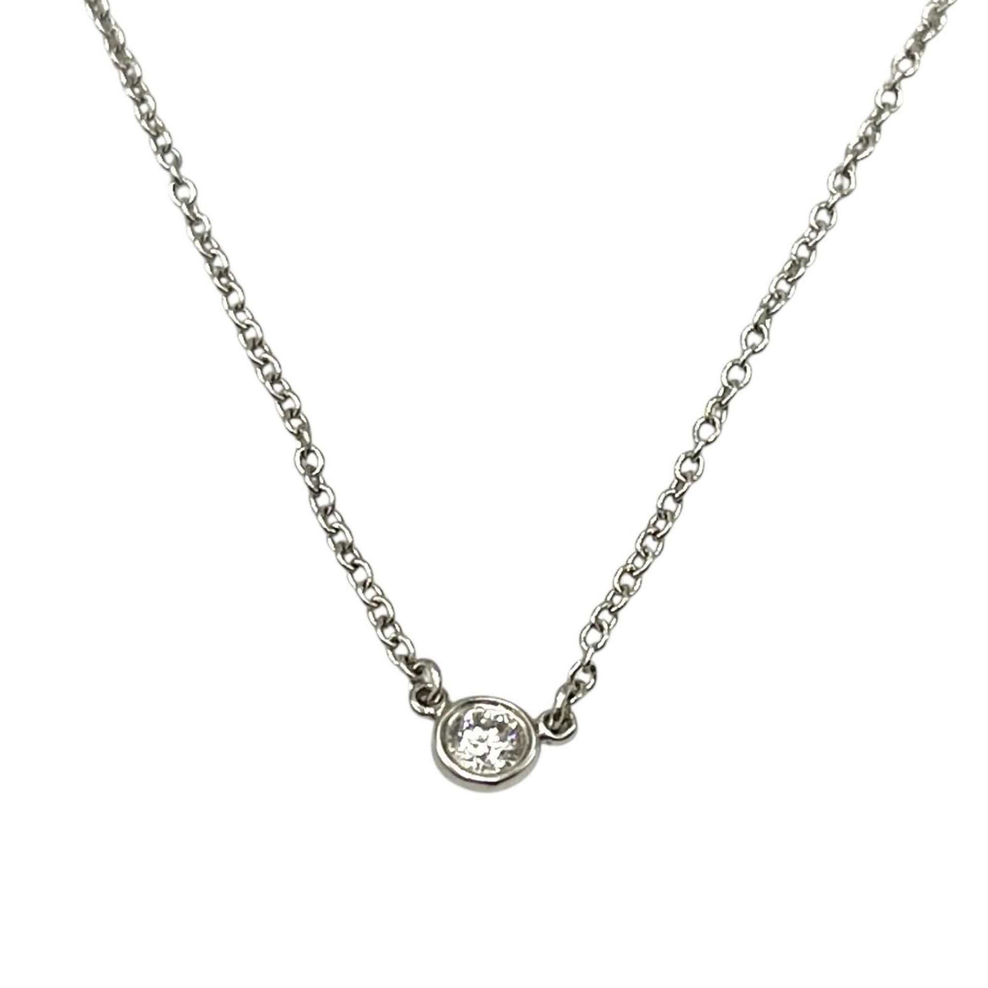 Tiffany & Co. Necklace by the Yard Pt950 Platinum/Diamond Women\'s
