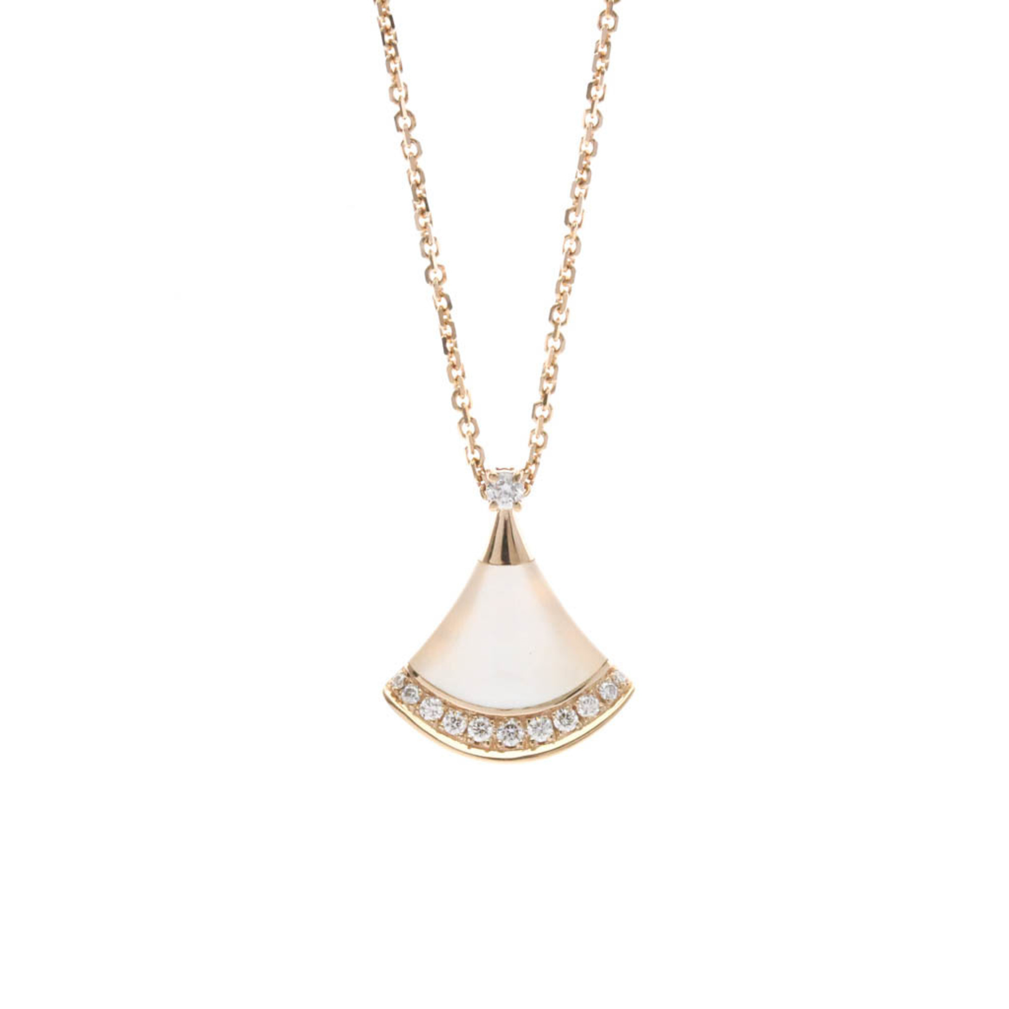 Bvlgari Diva Dream Diamond Necklace Pink Gold (18K) Diamond,Mother Of Pearl Men,Women Fashion Pendan
