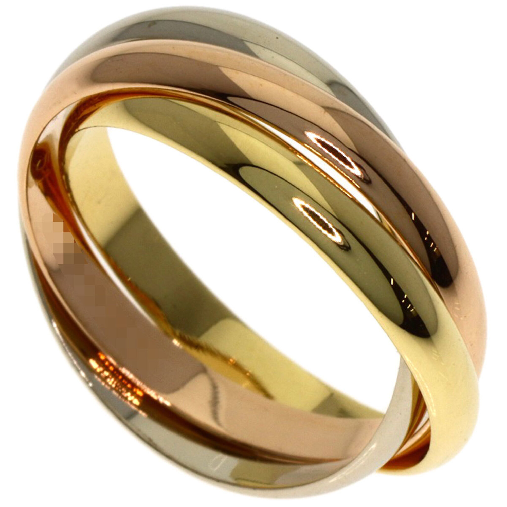 Cartier Trinity SM #51 Ring, 18K Yellow Gold/18K White Pink Gold, Women\'s, CARTIER
