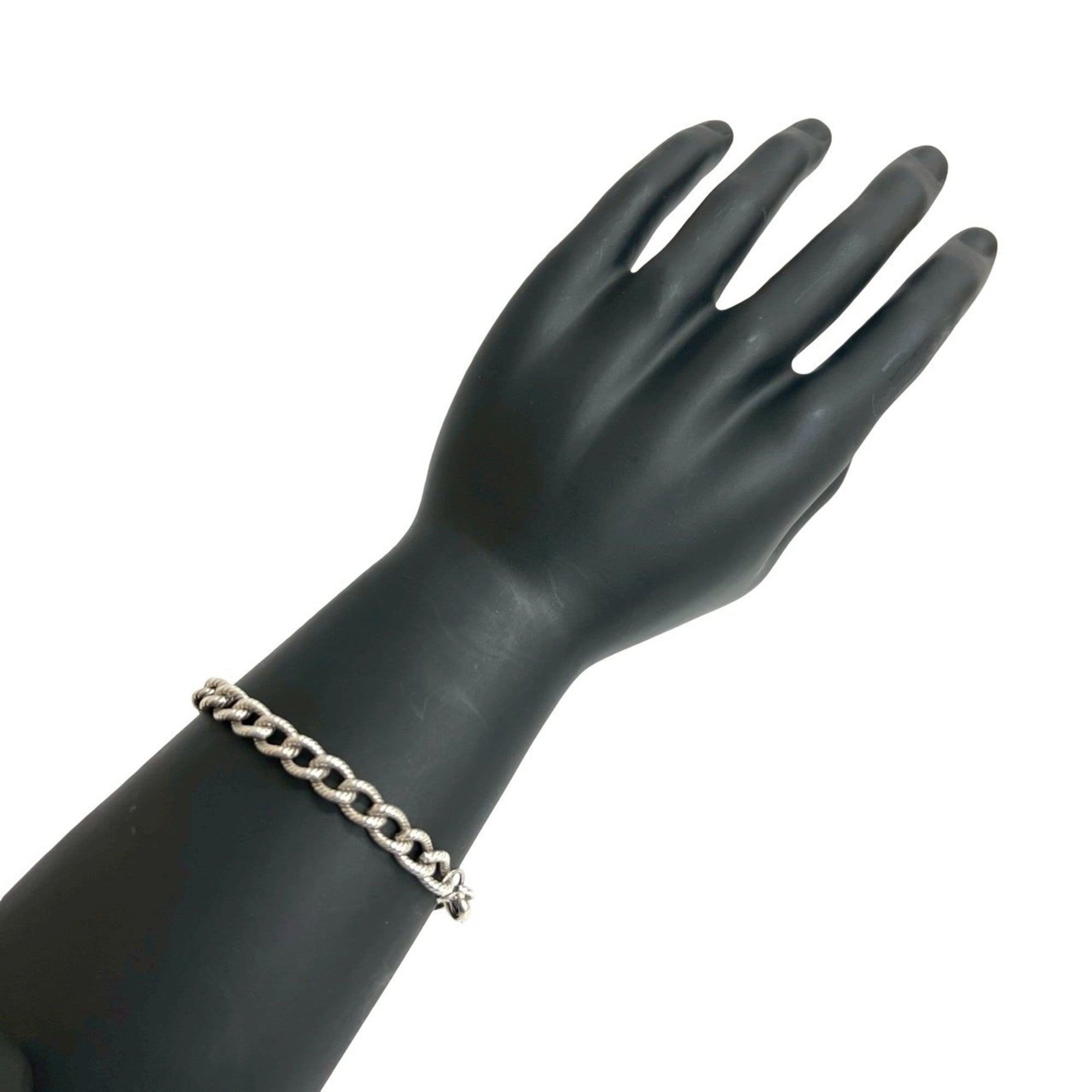 TIFFANY & Co. Tiffany Twisted Rope Silver 925 Chain Bracelet, Silver, 26522
