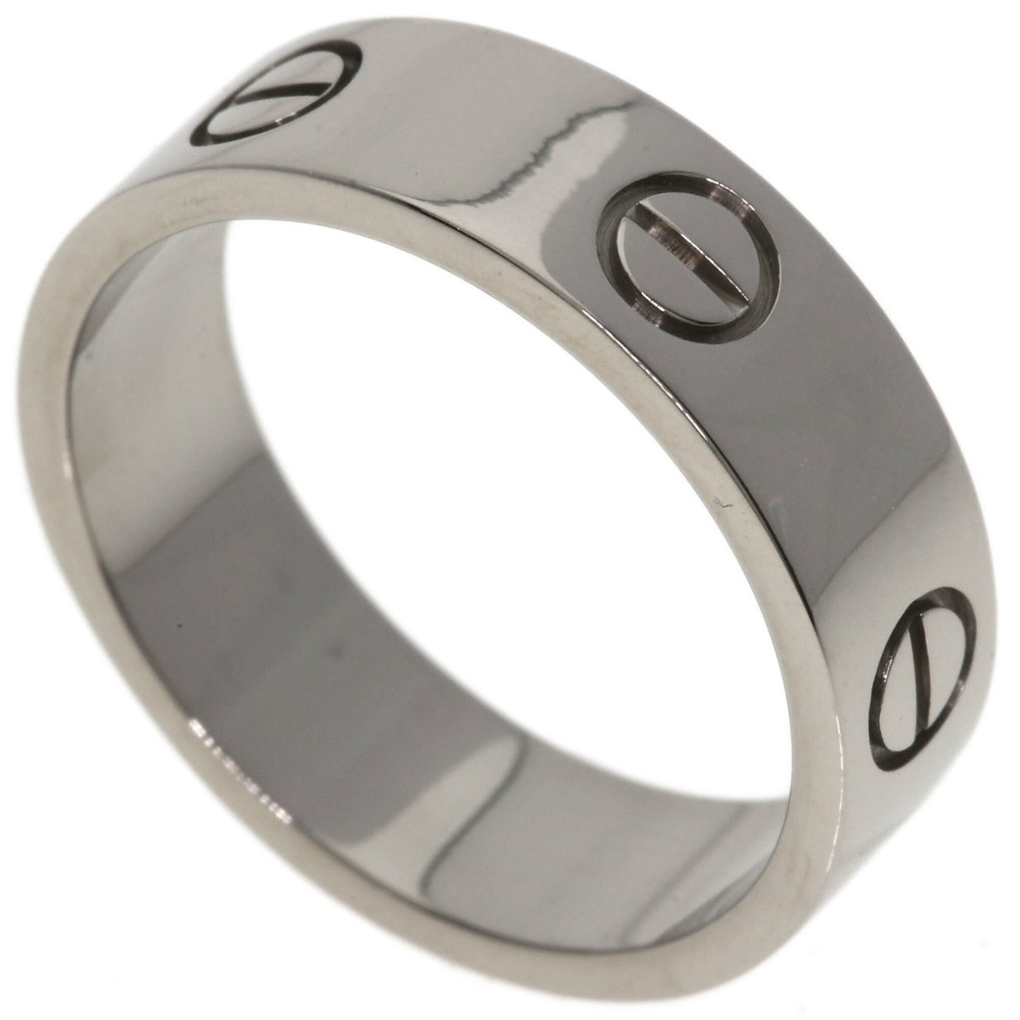 Cartier Love Ring #58, 18K White Gold, Unisex, CARTIER