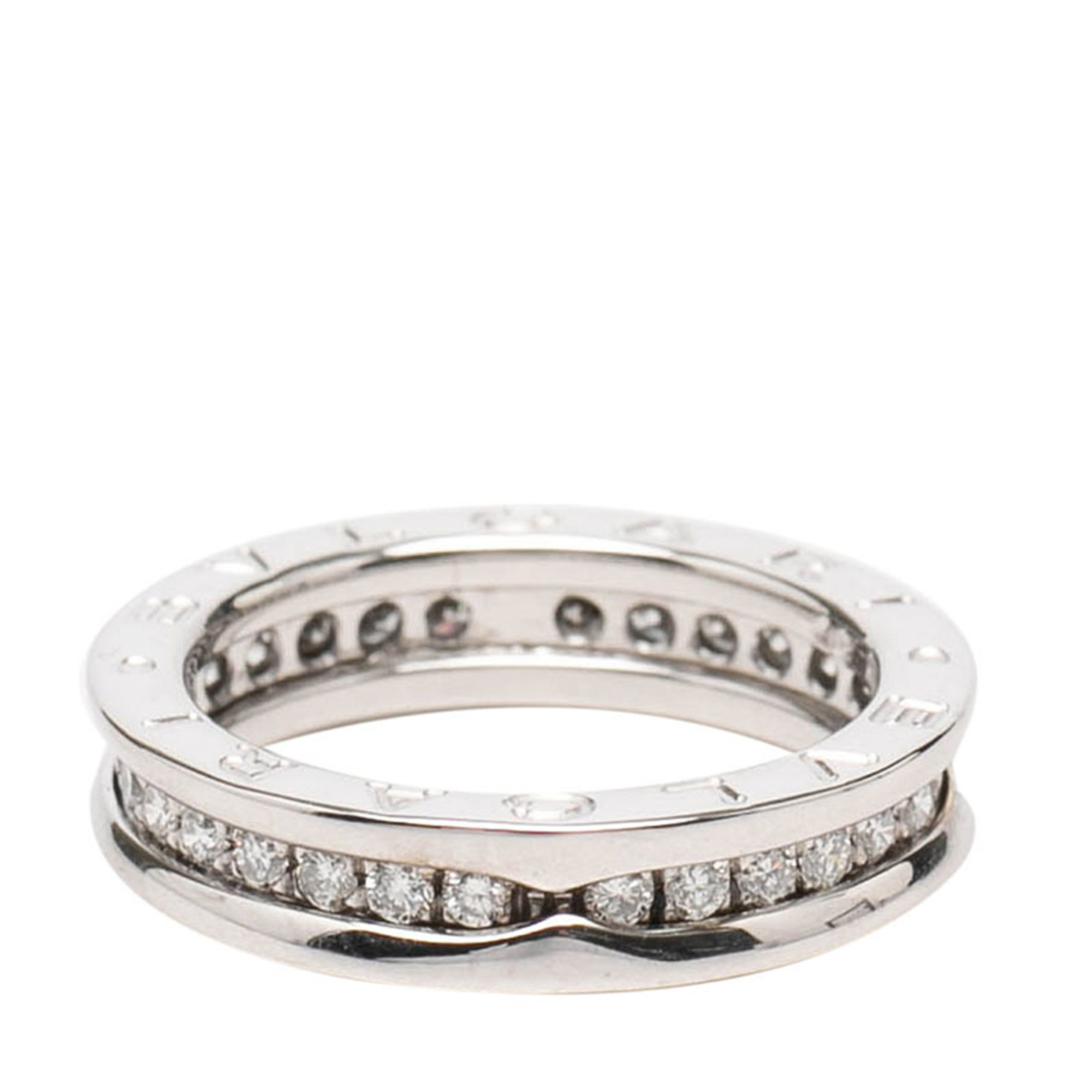 BVLGARI B-zero1 Ring, Size 49, 18KWG White Gold, Diamond, Women\'s Ring