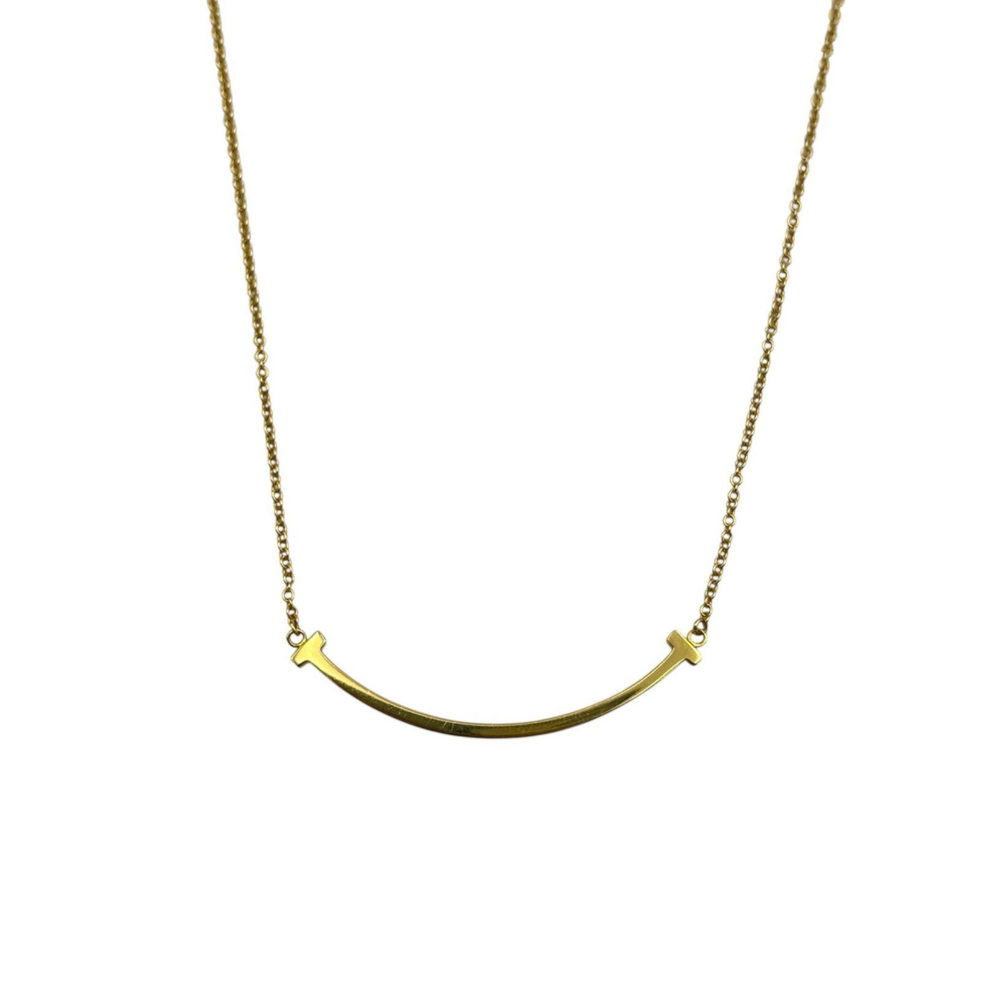 Tiffany & Co. T Smile Necklace in 18K Yellow Gold for Women