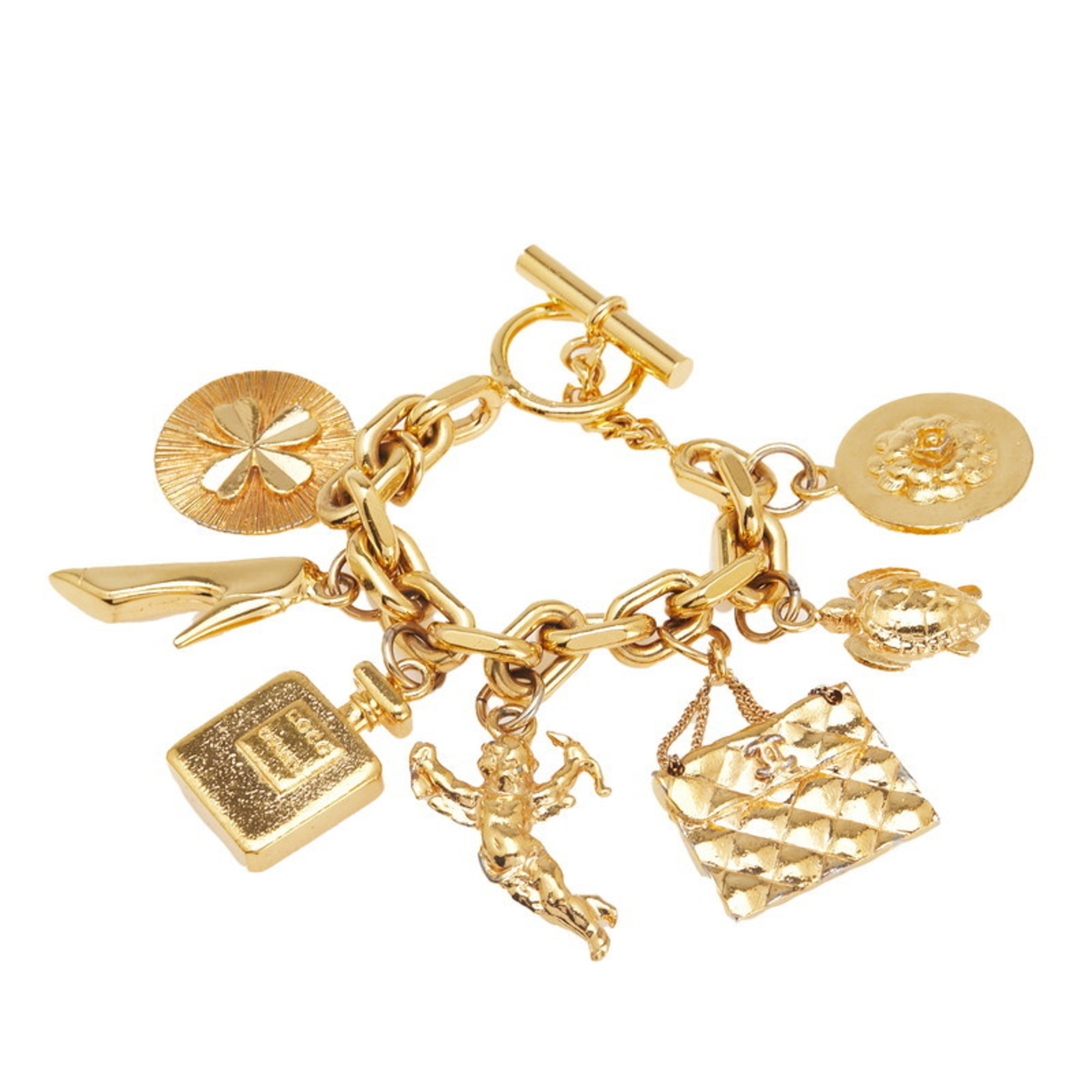 CHANEL Icon Charm Bracelet, Gold Plated, Women\'s