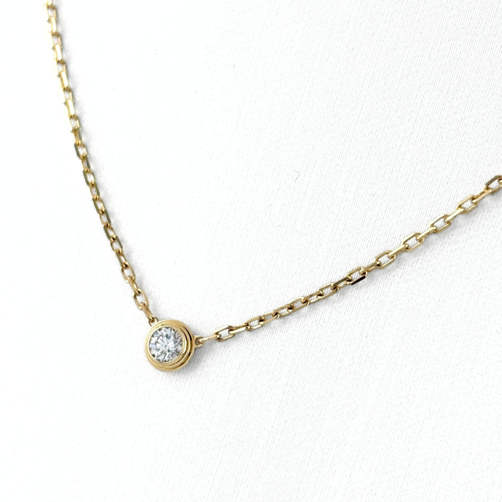 Cartier d\'Amour SM Necklace, Yellow Gold (YG), Pendant 750 Diamond, Women\'s.