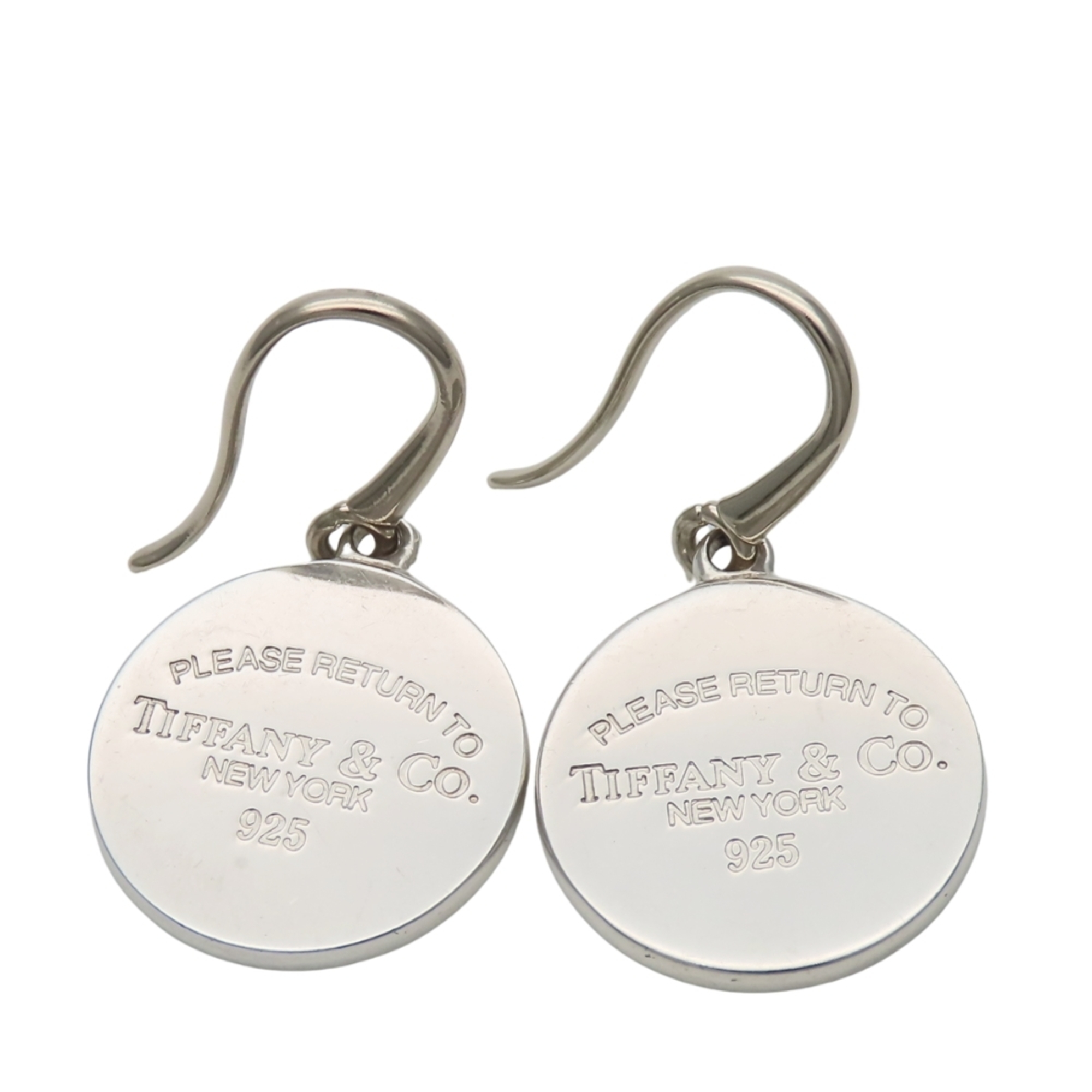 Tiffany & Co. Return to Round Sterling Silver 925 Hook Earrings for Women
