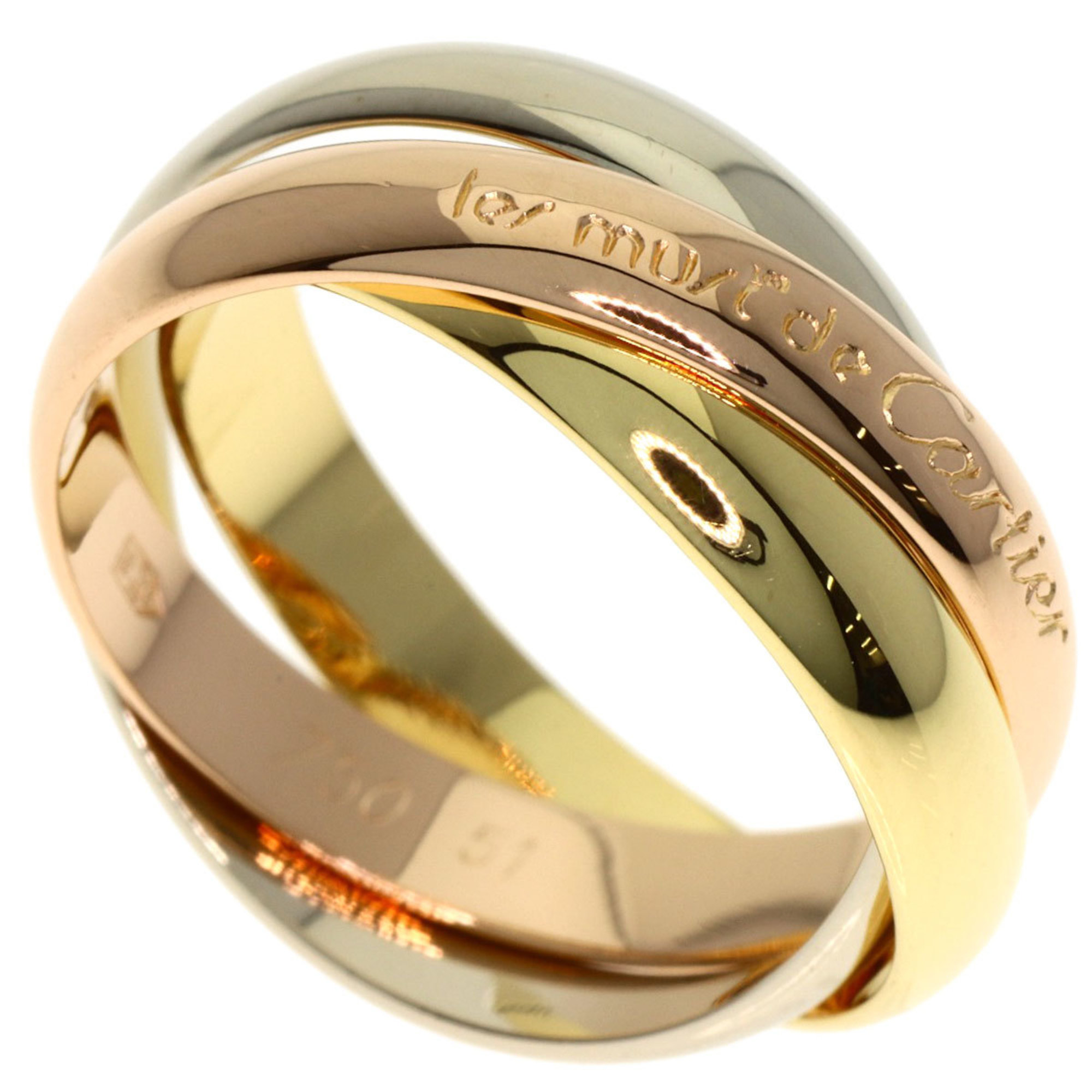 Cartier Trinity #51 Ring - 18K Yellow Gold/18K Pink White Gold Women\'s CARTIER