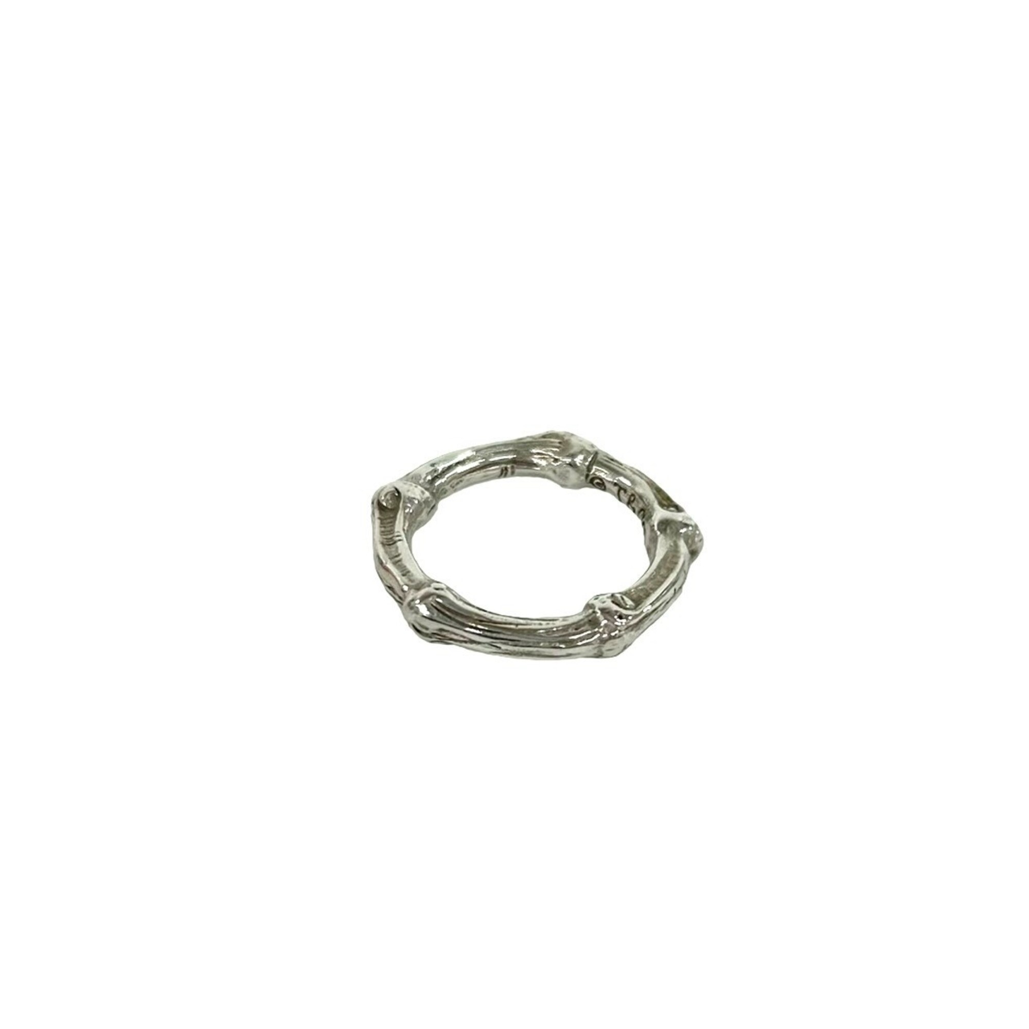 TIFFANY&Co. Tiffany Bamboo Sterling Silver 925 Ring, Size 1, Accessory - 2026
