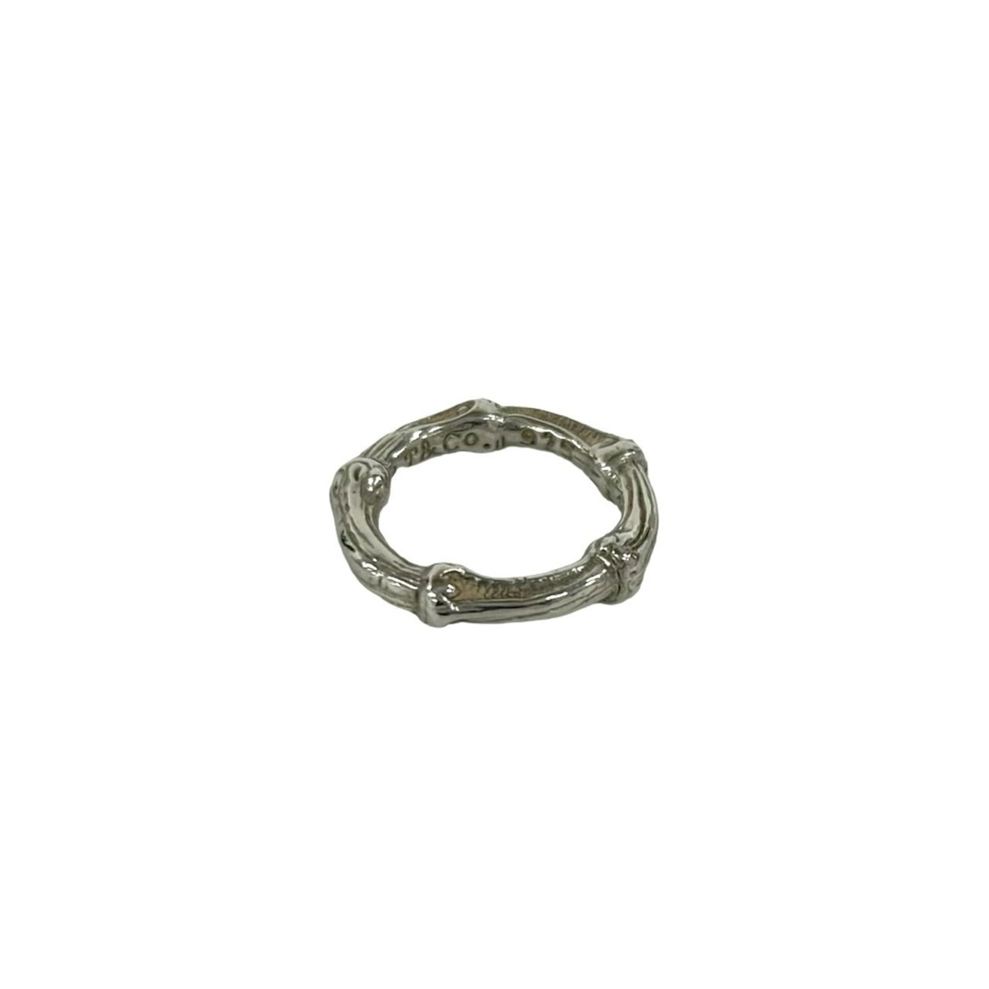 TIFFANY&Co. Tiffany Bamboo Sterling Silver 925 Ring, Women\'s Accessory, Silver, 00581