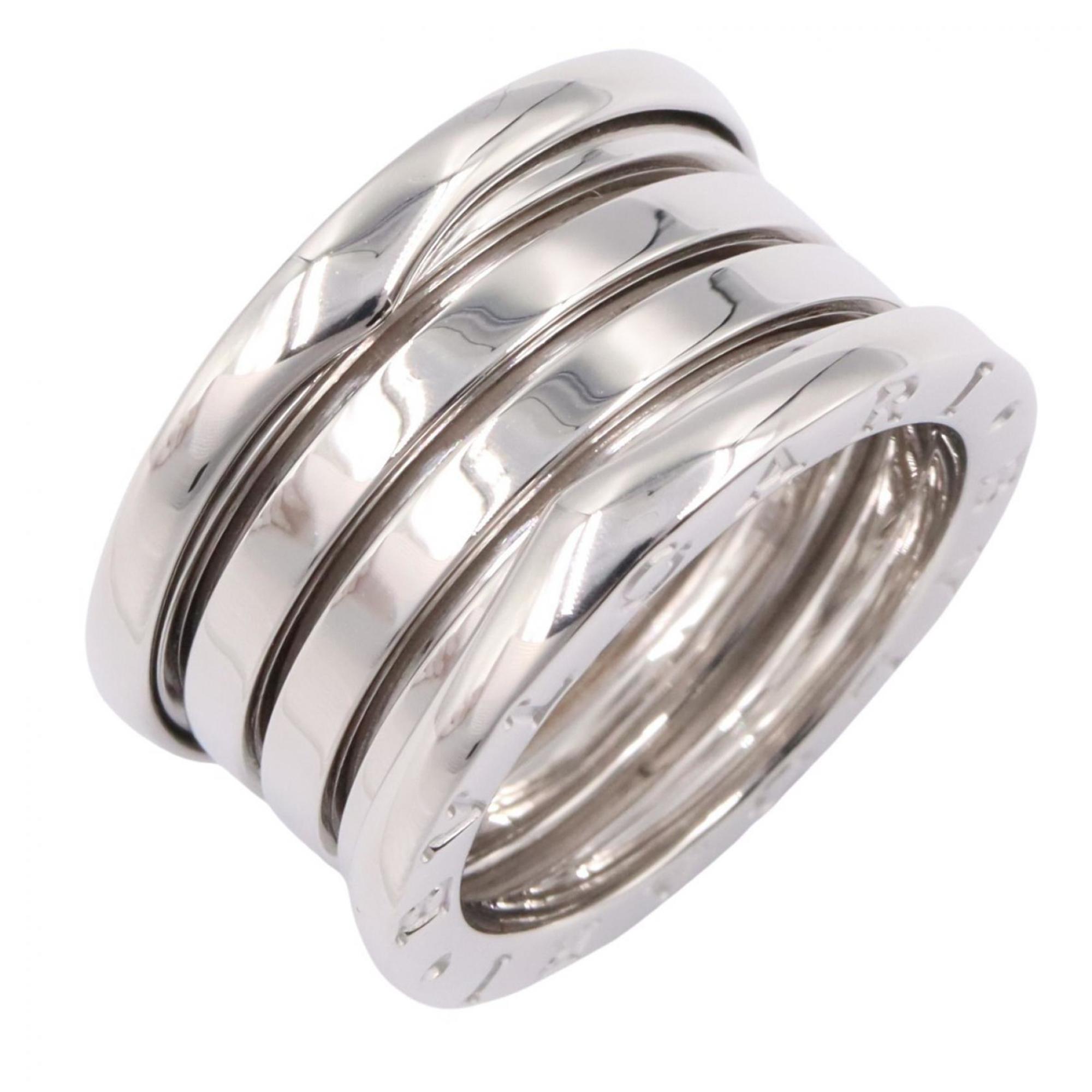 Bvlgari Bulgari B-zero1 Ring, 4-band ring, 18KWG (white gold), women\'s, silver-toned.