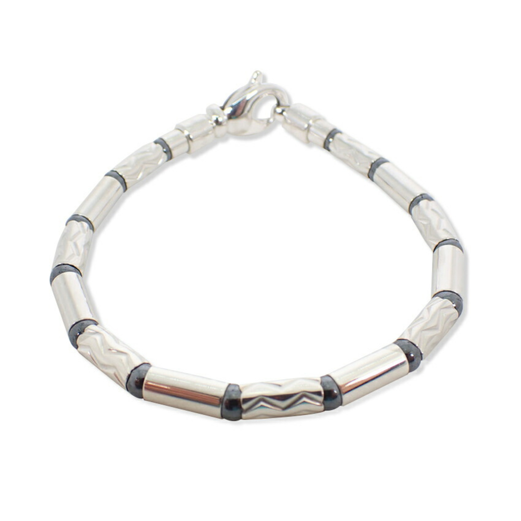 TIFFANY & Co. 925 Aztec Zigzag Hematite Bracelet