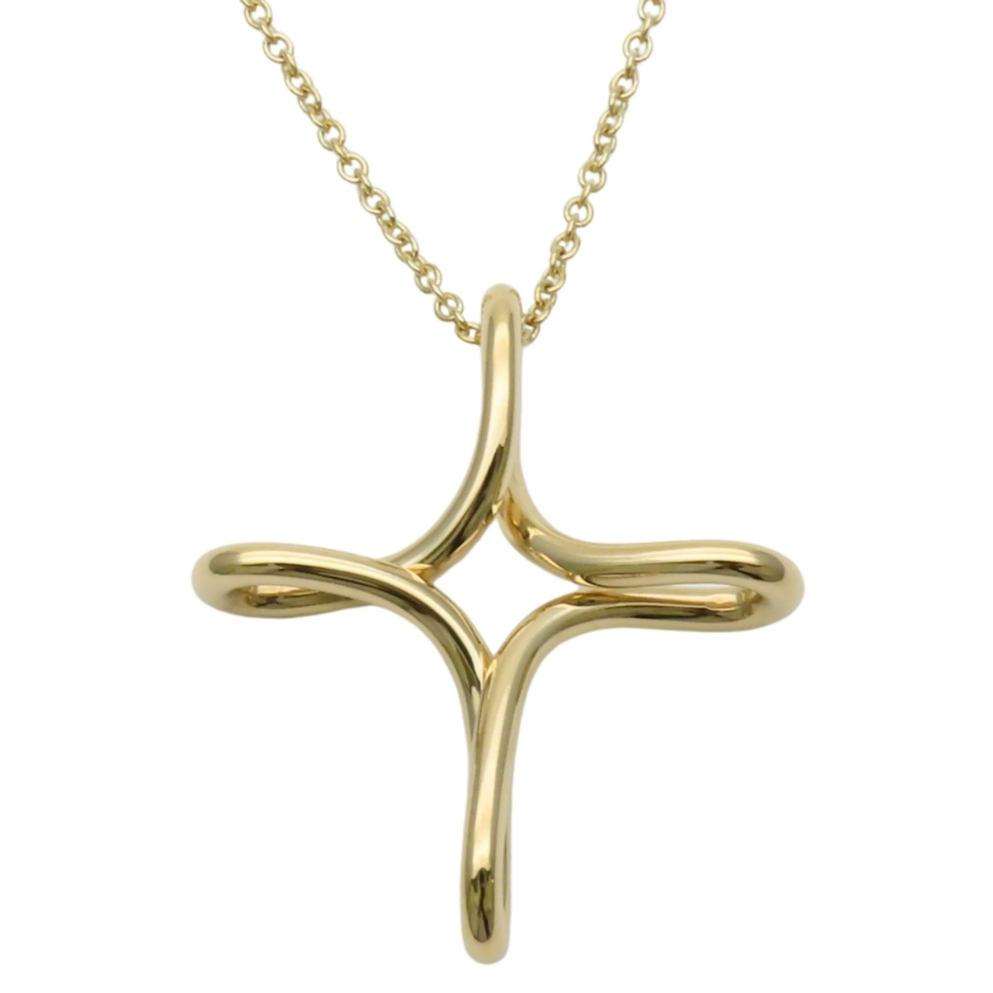 Tiffany & Co. Infinity Cross Necklace, 18K Yellow Gold, Women\'s.