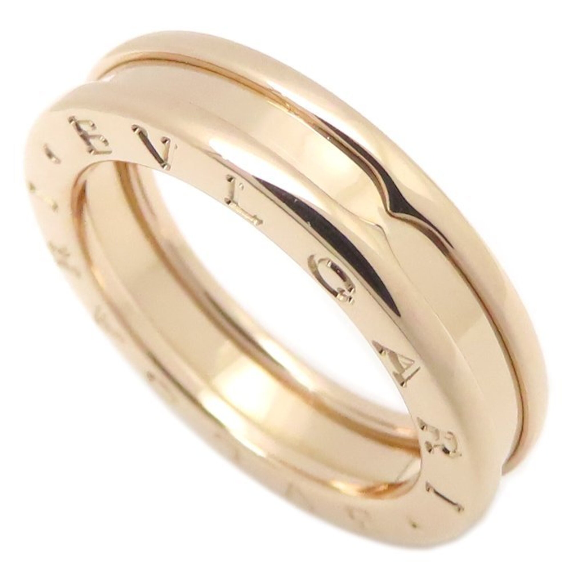 BVLGARI B.zero1 Ring, 1-band, XS, #52, K18PG, Women\'s, 295346