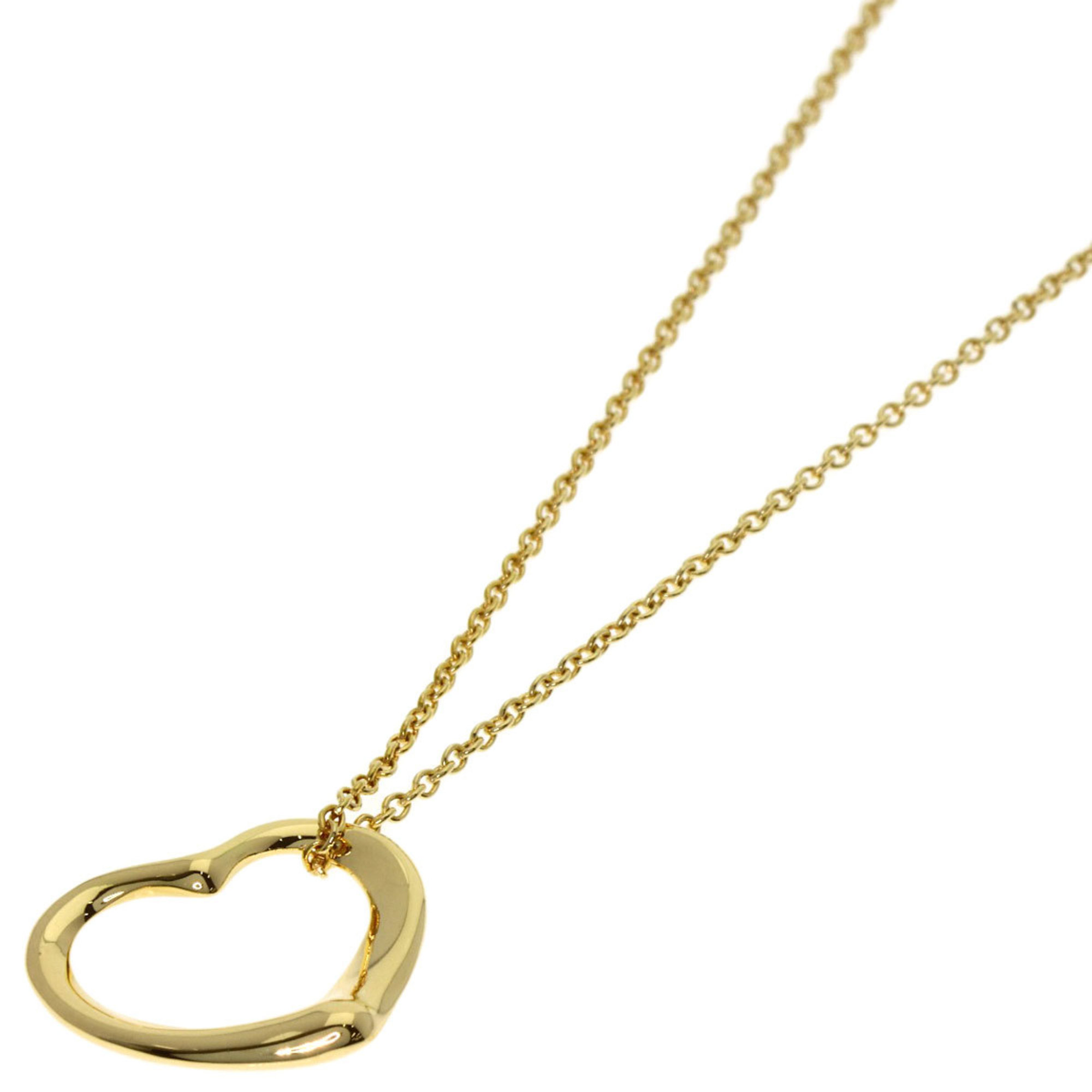 Tiffany & Co. Open Heart Necklace, 18K Yellow Gold, Women\'s.
