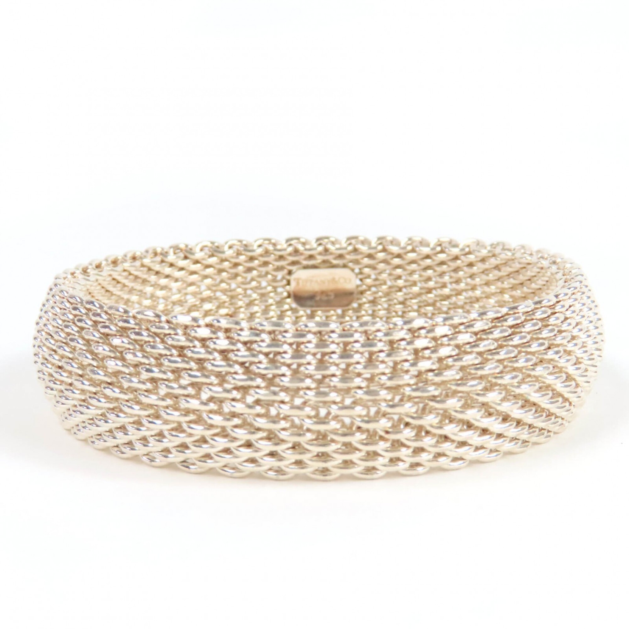 TIFFANY & Co. Tiffany Somerset Bangle Bracelet in 925 Sterling Silver, Includes Box and Dust Bag, We