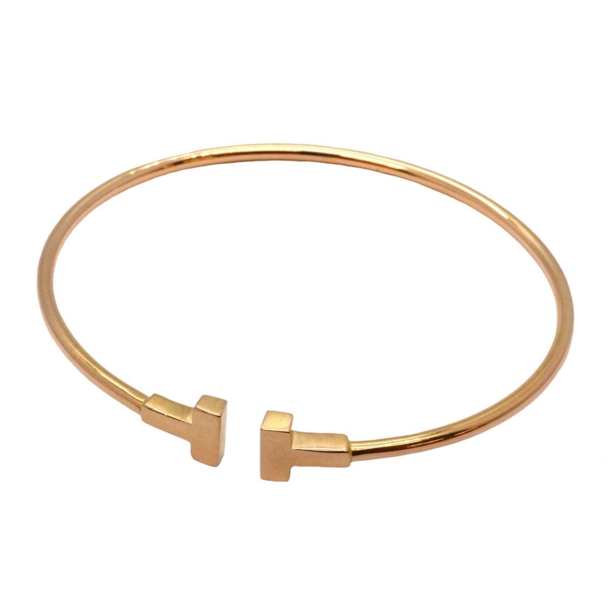 Tiffany & Co. T-Wire Narrow Bangle, 18K Pink Gold, Women\'s