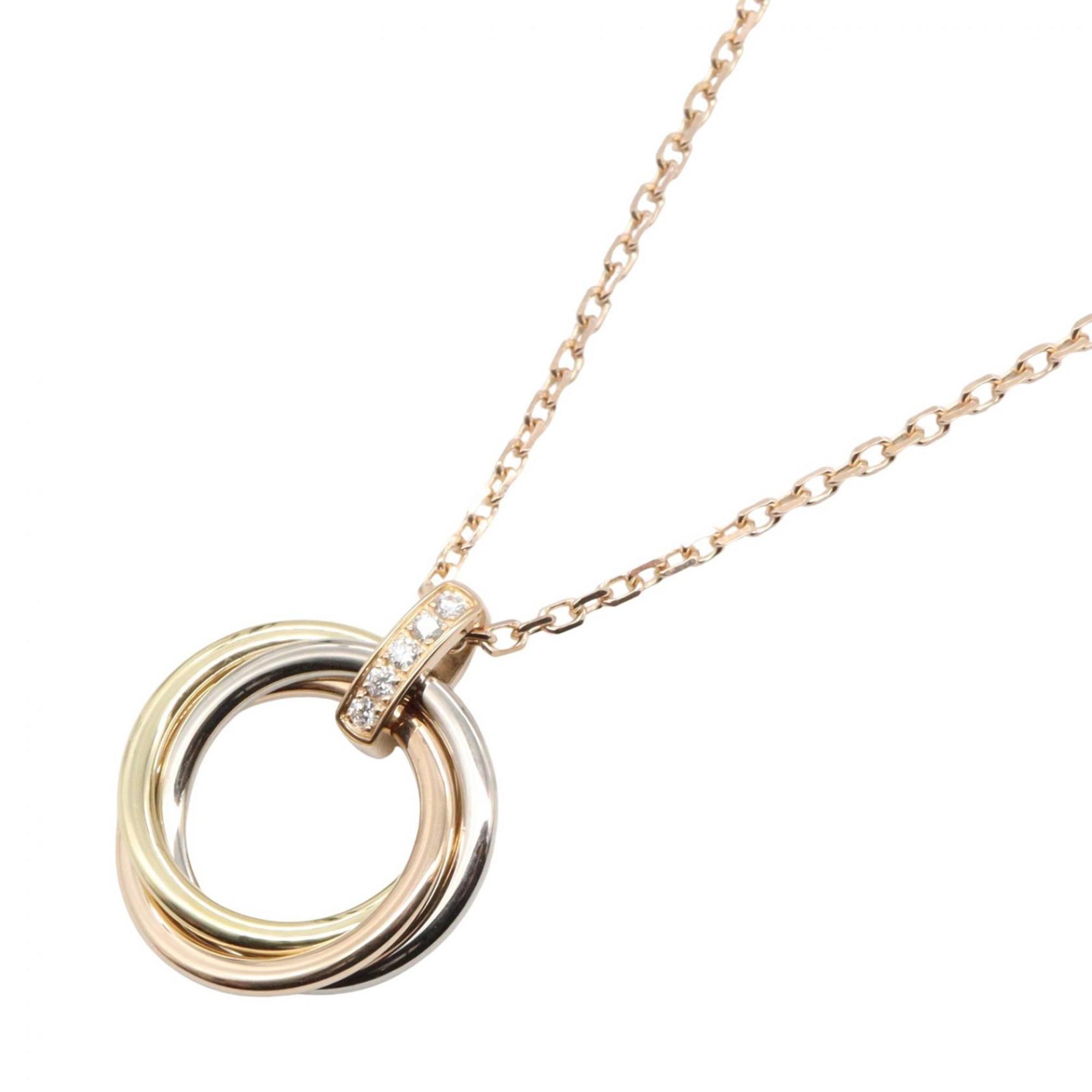 Cartier Trinity Necklace, 5-piece set, in 18K yellow gold, white or pink gold with diamonds. Availab