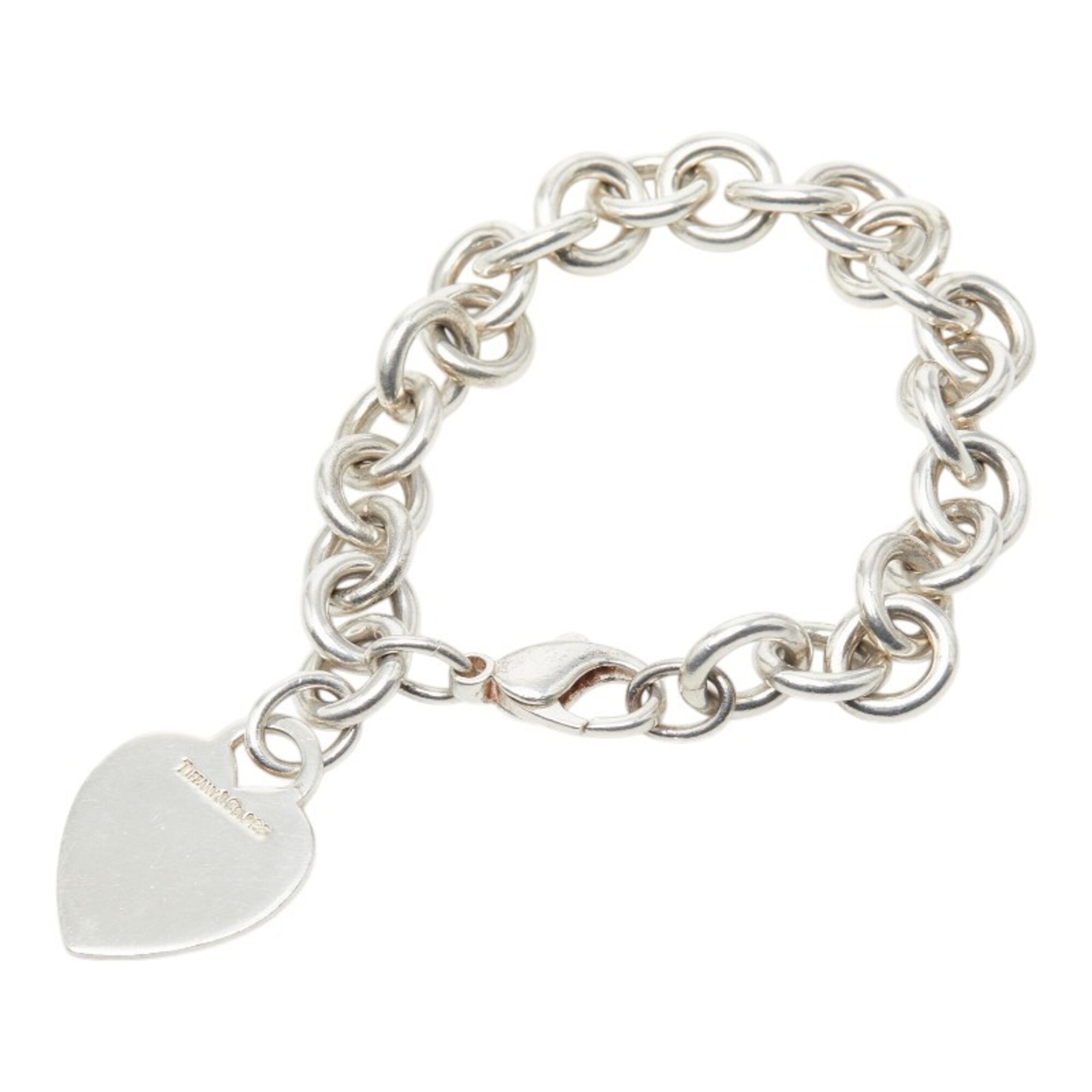Tiffany & Co. Return to Heart Tag Chain Bracelet, SV925 Silver, Women\'s.