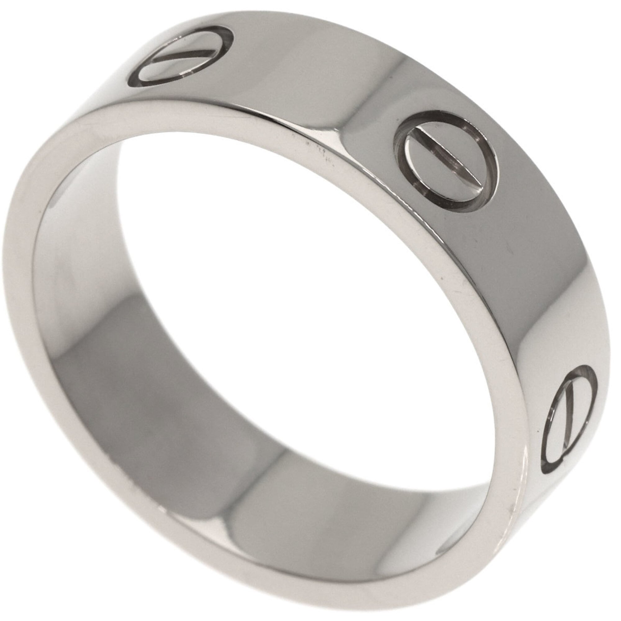 Cartier Love Ring #58, 18K White Gold, Women\'s Ring, CARTIER
