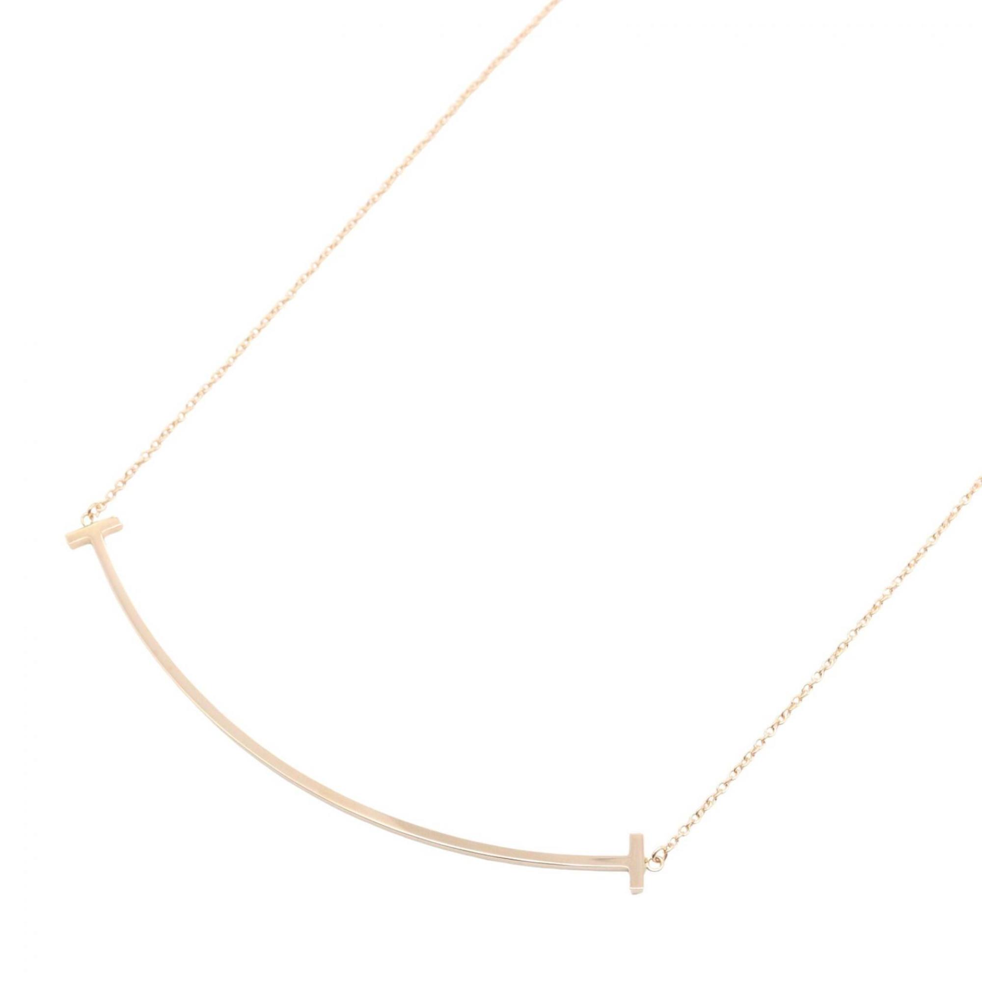 Tiffany & Co. T Smile Necklace, Large, 18K Yellow Gold, Women\'s, 60011651