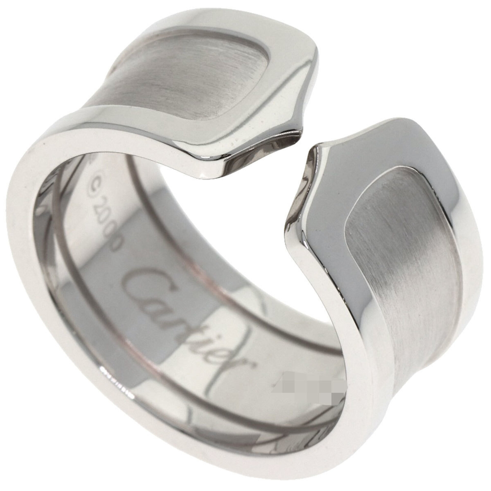 Cartier C2 LM #55 Ring, 18K White Gold, Women\'s, CARTIER