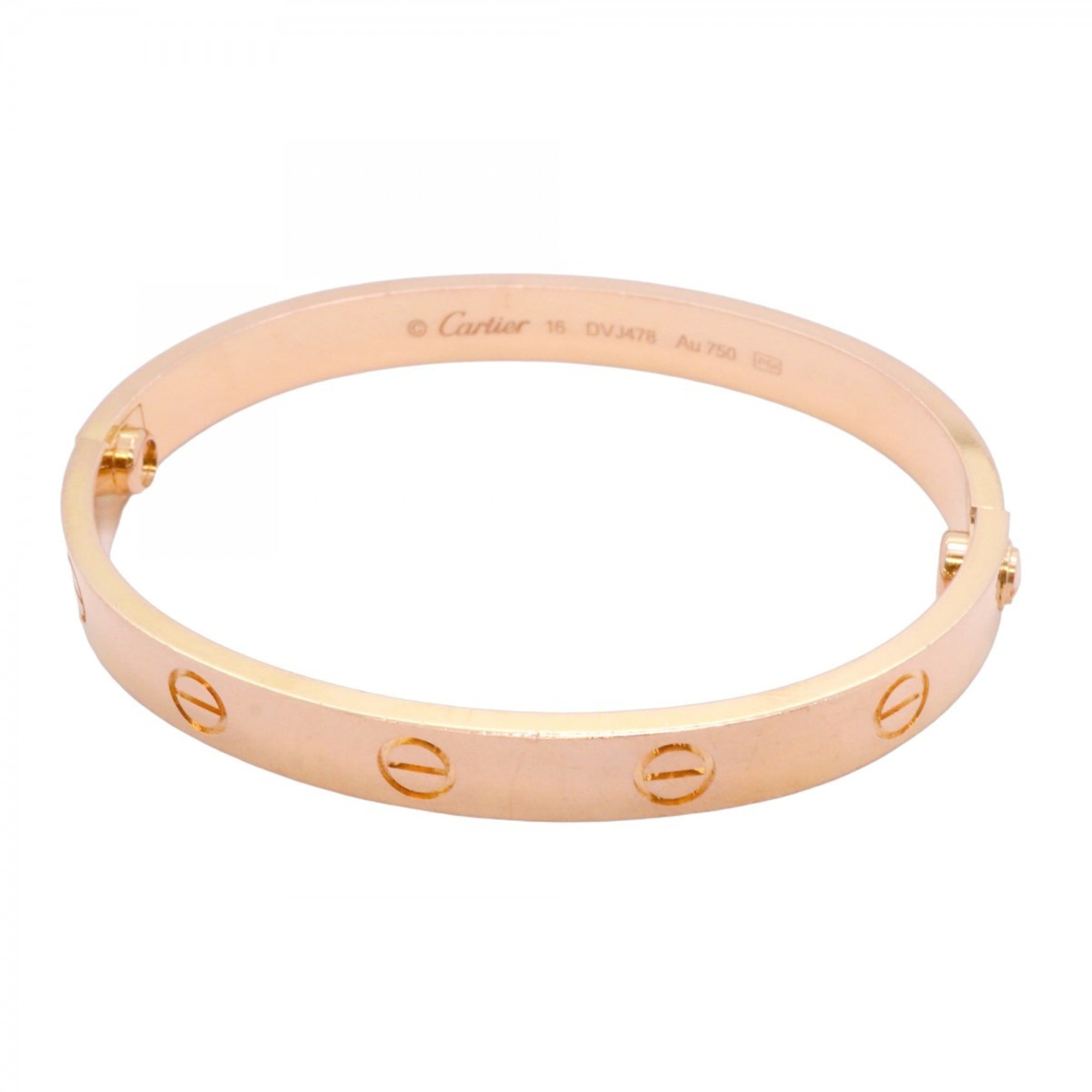 Cartier Love Bangle 18KPG Pink Gold Ladies P2469059