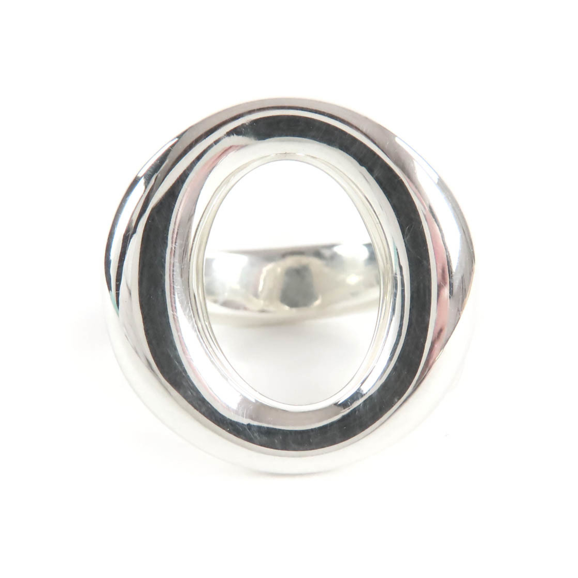 TIFFANY&Co. Tiffany Vintage Elsa Peretti Sebiana Ring, 925 Sterling Silver, Equivalent to Japanese P