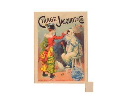 Lefevre Lucien, French (born 1850) Cirage Jacquot and Co 1894 Lithograph Poster, Blind Stamp Printed in Paris by Chaix (Jules