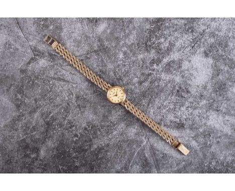 Rotary: A lady's 9ct gold bracelet watchModel: GoldReference: 10468Date: 1990sMovement: ETA Cal.901.005 jewelled quartzDial: 