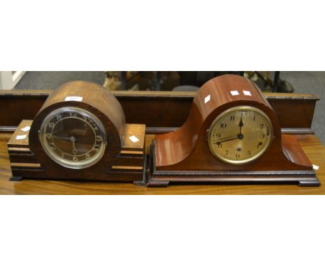 An early-20th century mahogany Westminster chime mantel clock, c.1920