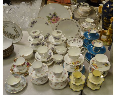 Teaware  - Royal Albert Sweet Violet fruit set;  a Duchess Violets pattern tea service;   a Aynsley  tea service;  Paragon;  