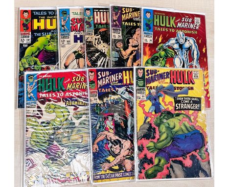 Marvel Comics: 1960's onwards Tales to Astonish Sub-Mariner and The Incredible Hulk 89, 90, 91, 93 (featuring the Silver Surf