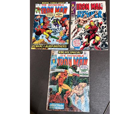 Marvel Comics: The Invincible Iron Man 55 First appearance of Drax the Destroyer, King Size Special 1 and Iron Man and Sub-Ma