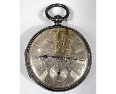 A silver pocket watch