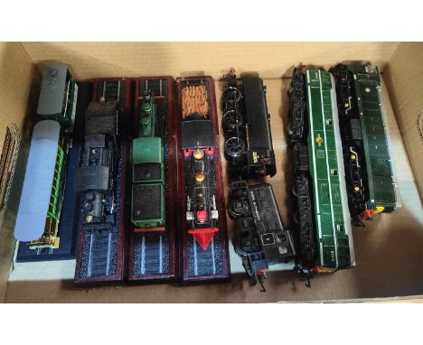 Four 00 gauge locomotives:&nbsp; Bachmann; etc.; 4 train display models 
