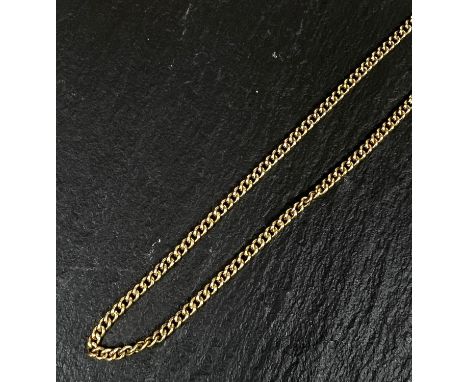 A 9 carat gold curb chain necklace, 7.9 gms. 