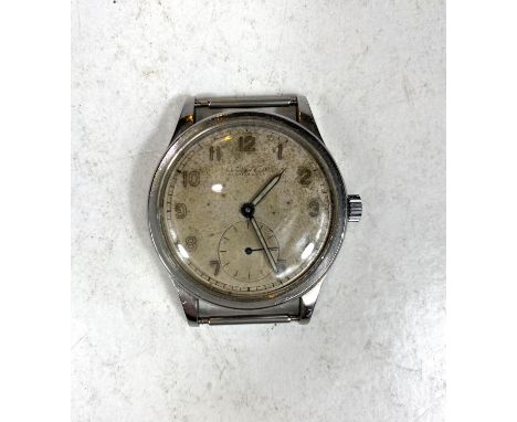 An oversized International Watch Company (IWC) military style screw back gents wristwatch, Cal 83 movement 