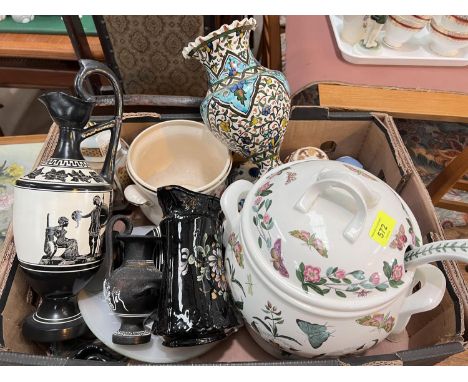 A large Portmeirion Botanic Garden soup tureen and ladle, Wedgwood, Mason's etc, a similar Spode large tureen and plater