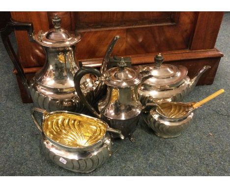A good silver plated four piece tea and coffee service. Est. £30 - £50.