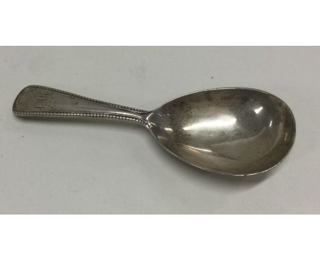 A Victorian silver tapering caddy spoon. London 1866. By George Taylor. Approx. 20 grams. Est. £20 - £30.