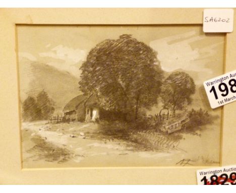 Kilmun sketch by Alexander Fraser 1786-1865 18 x 11 cm