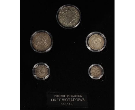 London Mint Office, The First World War British Silver Coin set, cased