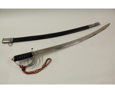 Sword in scabbard, with a decorated blade, India 