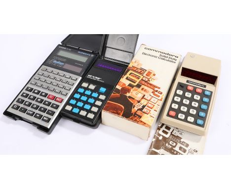 Calculators, to include  Commodore Solid State Electronic Calculator, Sinclair Cambridge Memory and a Casio FX 85V, (3)